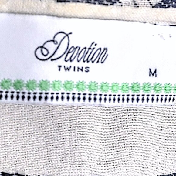 Devotion Twins Ella embroidered tiered ethnic bell sleeves boho hippie dress M - Picture 16 of 16